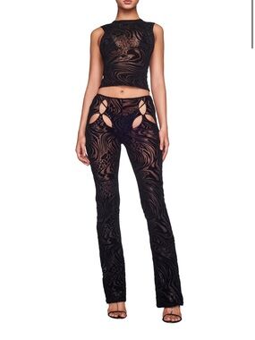 I.AM.GIA AMINA PANT- Black Sheer